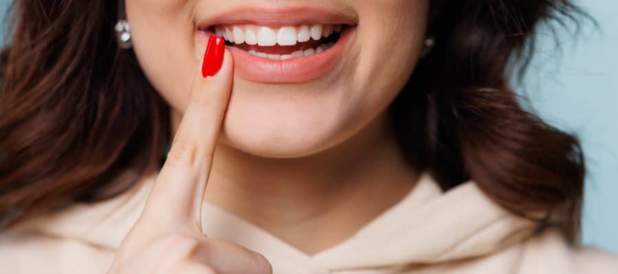 Young woman with dental sealants and a healthy smile in Sevierville, TN