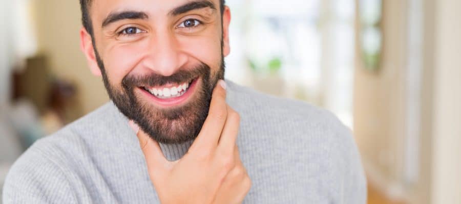 Man with healthy teeth after fillings in Sevierville, TN